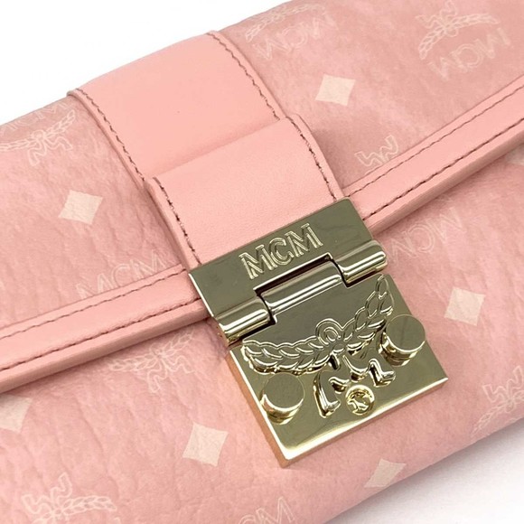 MCM Visetos Chain Wallet Pink - Picture 6 of 10
